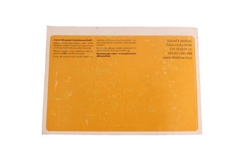 Návod k obsluze FABIA CZ 2004