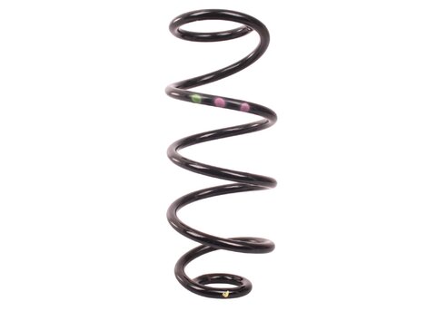 Pružina zadní levá i pravá L=P (středně zelená, fialová, fialová)