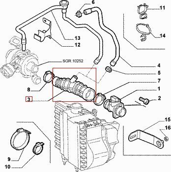Hadice vzduchu orig.