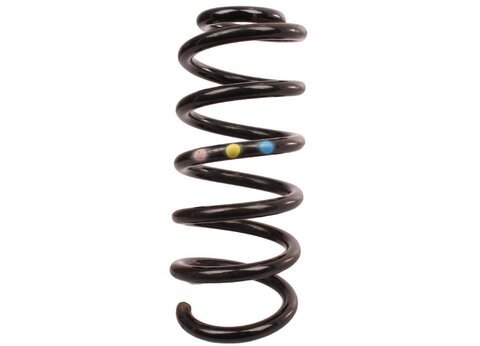 Pružina zadní levá i pravá L=P (růžová, žlutá, středně modrá)