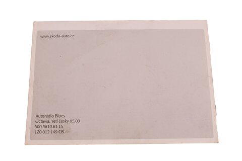 Návod autorádio blues - 1Z0012149CB