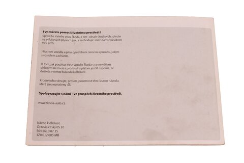 Návod k obsluze octavia II - 1Z0012003MB