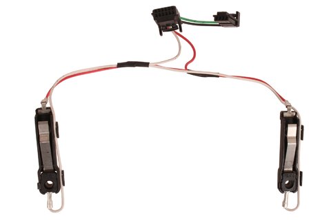 Kontakty klaksonu s kabeláží ve volantu - černý konektor