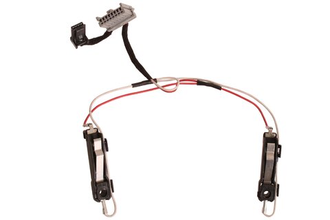 Kontakty klaksonu s kabeláží ve volantu - šedý konektor