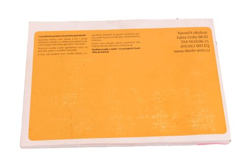 Návod k obsluze FABIA CZ 2003