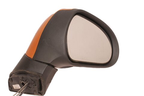 Zrcátko manuálně ovládané pravé konvexní s čidlem a směrovými/výstražnými světly ( lakovací )