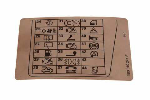 Štítek pojistek - 3B0010241F