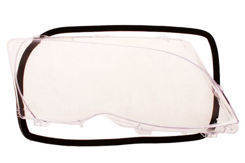 Pravé rozptylové sklo hlavního reflektoru s těsněním - FACELIFT 01-