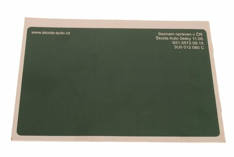 Seznam opraven v ČR (návod) 3U0012080C