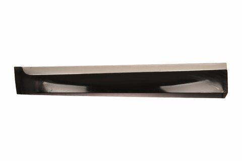 Levá plastová lišta předních dveří - pro lak   chrom