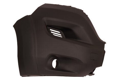 Roh předního nárazníku pravý s plastovým lemem pro mlhovku (černý) 2014 -