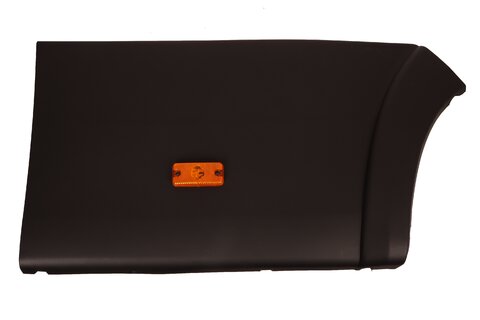 Ozdobná lišta zadní pravá s plastovým lemem a pozičním světlem (černá)