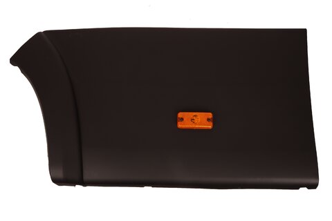 Ozdobná lišta zadní levá s plastovým lemem a pozičním světlem (černá)