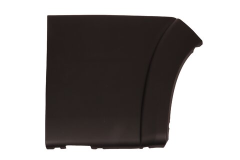 Ozdobná lišta zadní s plastovým lemem pravá (černá)