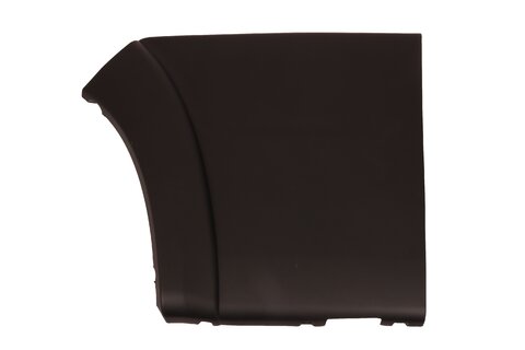 Ozdobná lišta zadní s plastovým lemem levá (černá)