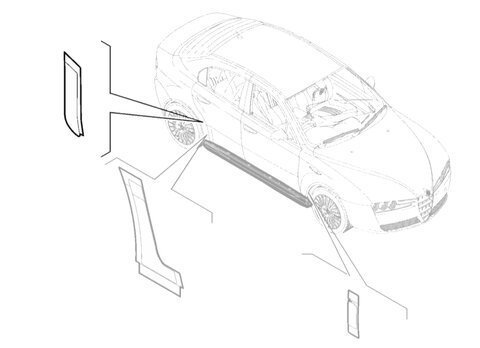 Ochraná folie zadních dveří pravá P