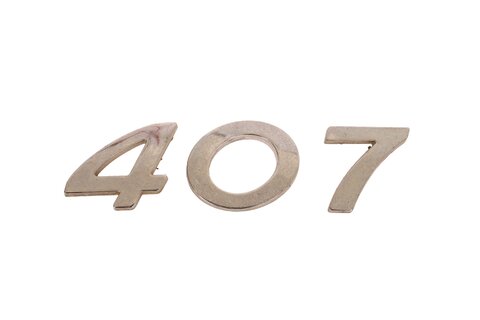 Nápis 407 zadní
