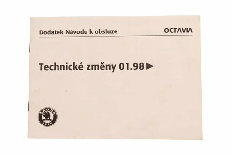 Dodatek návodu k obsluze Octavia I S6356100915