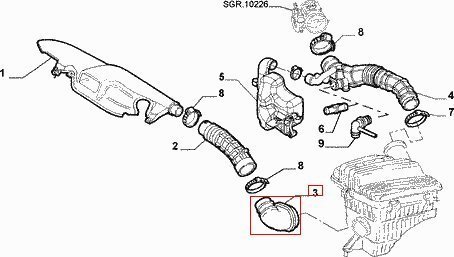 Hadice sání (originál)