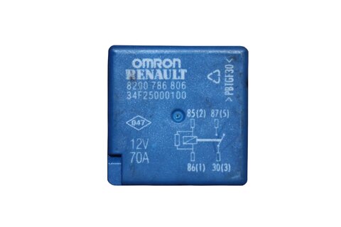 Relé modré 12V/70A