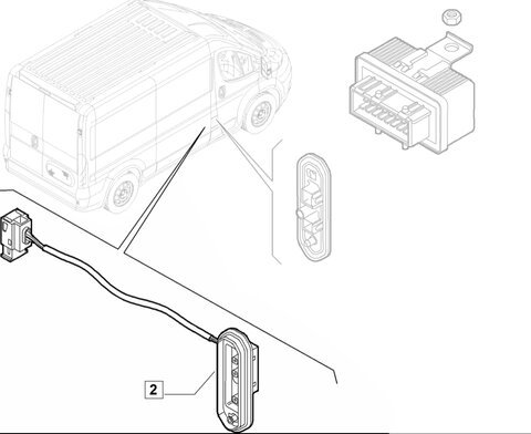 Kontakt posuvných dveří original