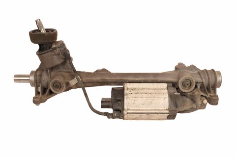 Hřeben řízení s posilovačem bez tyče řízení