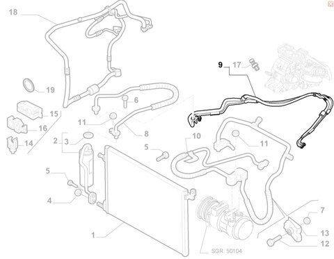 Hadice klima 51801784 51770004