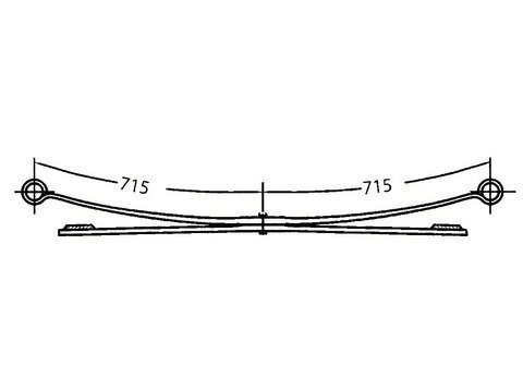 Listová pružina dvoulistá