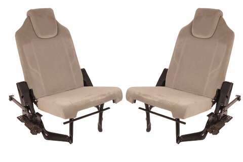 Třetí řada sedaček a příslušenství - béžová