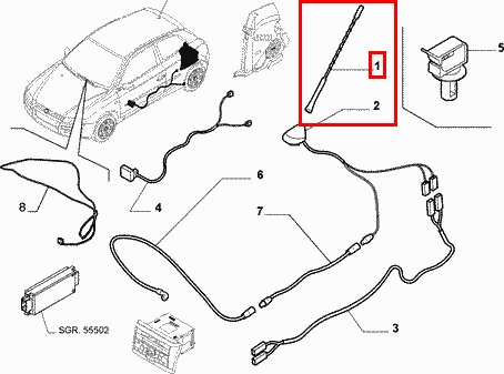 Anténa (bič) navigace