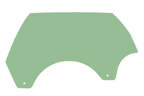 Sklo boční zadní levé zelené 6M21-U25713-AD