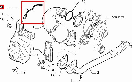 Lambda sonda (1.9JTD CF4, 2.3, 3.0 16V JTD)