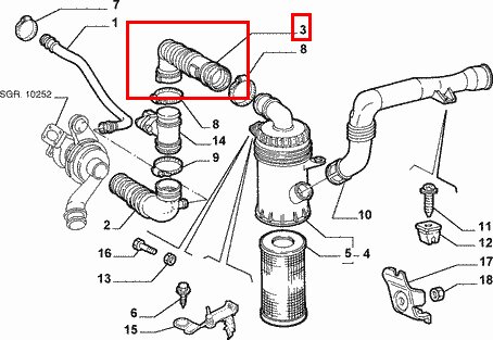 Sací hrdlo 46529089