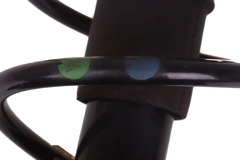 Levý / pravý přední tlumič s pružinou (zelená modrá)