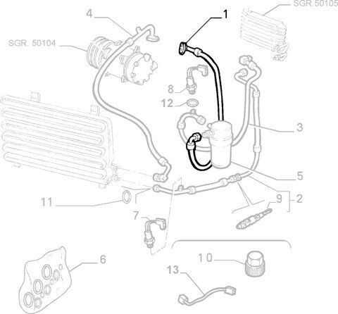 Hadice klimatizace 60604157