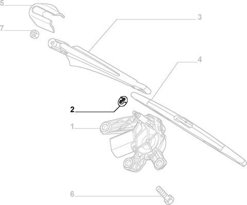 Kroužek zadního ostřikovače