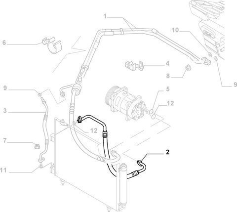 Hadice klimatizace orig.