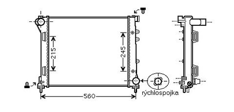 Chladič 1.3 MJTD ( -AC) 75HP orig.