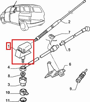 Anténa spodek orig.