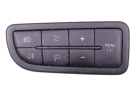 Panel tlačítek (zadní+přední mlhovka, naklápění světel, menu)