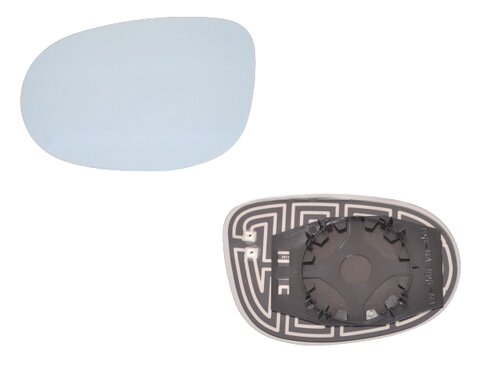 Sklo zpětného zrcátka modré  levé L