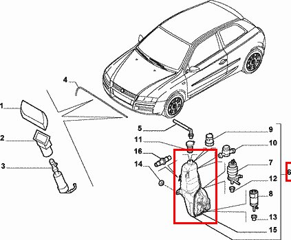 Nádobka ostřikovače orig