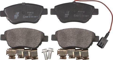 Brzdové destičky přední 1 senzor