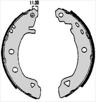 Brzdové obložení zadní