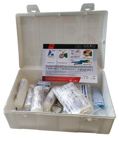 Autolékárnička plastový obal - obsah MDaS ČR č. 206/2018 Sb.