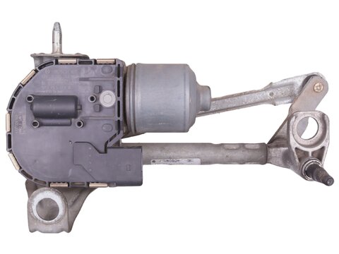 Motorek předních stěračů levý (komplet) - 5P0955119B