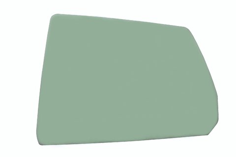 Sklo boční zadní levé zelené 95VW-A25713-BB