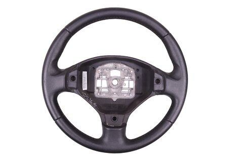 Volant tříramenný černý 4112LE