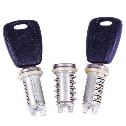 Sada cylindrických zámků s klíči