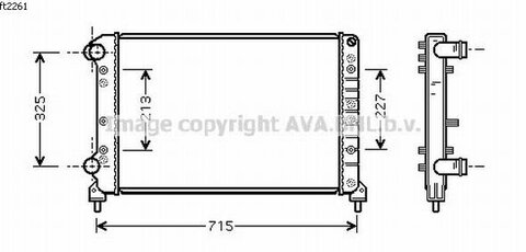Chladič vody -AC 1.9D, 1.9JTD